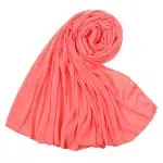 Soft Cotton Jersey Hijab Scarf in Congo Pink