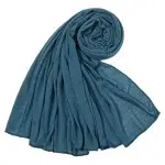Yankee Blue soft cotton jersey hijab scarf – breathable, no-slip