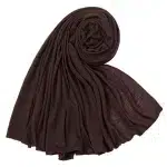 Premium Jersey Hijab in Raisin Black – Soft Stretch Cotton
