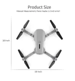 Foldable quadcopter drone with 4K HD camera in flight