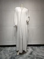 Free size Muslim abaya dress front view